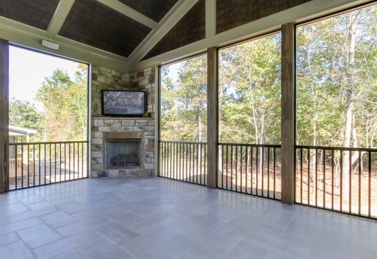 Inspiration for a large transitional porch remodel in Raleigh by Stellar Blu Construction, Inc | Outdoor Photos | Porch | Landscaping | Landscape Design | Outdoor Living Space | Porch Design Ideas | Outdoor Living Space Ideas | Backyard Design