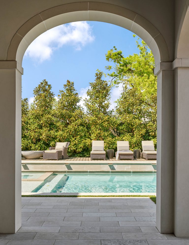 Inspiration for a mediterranean pool remodel in Dallas