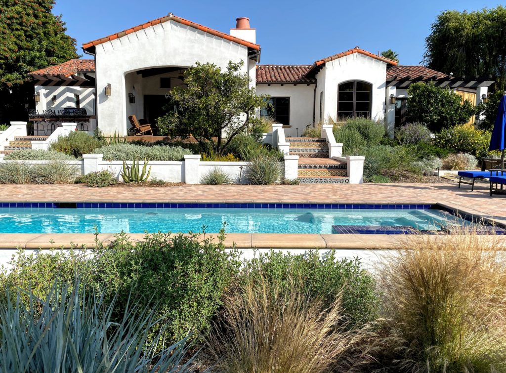 Inspiration for a mediterranean pool remodel in Orange County