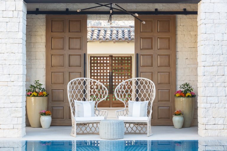 Inspiration for a mediterranean pool remodel in Orange County