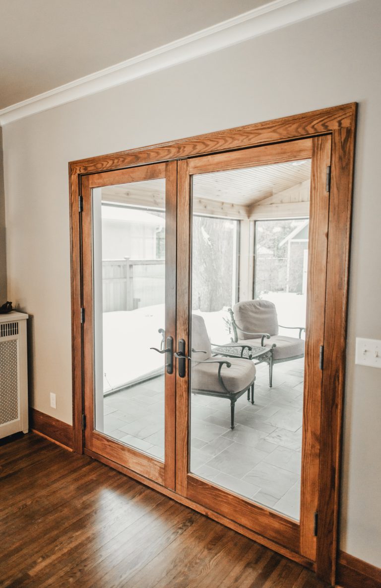 Inspiration for a mid-sized craftsman tile back porch remodel in Minneapolis with a fireplace and a roof extension by Niedfeldt Home Remodeling | Outdoor Photos | Porch | Landscaping | Landscape Design | Outdoor Living Space | Porch Design Ideas | Outdoor Living Space Ideas | Backyard Design