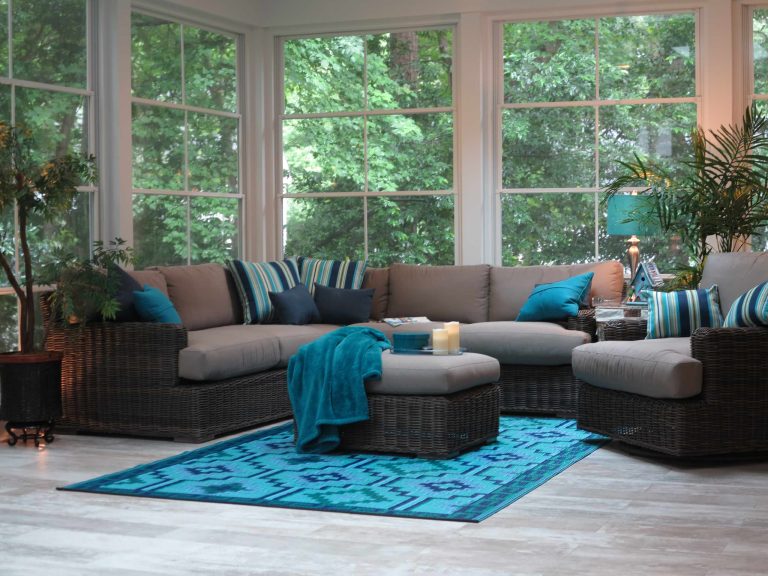 Inspiration for a mid-sized modern tile screened-in back porch remodel in Raleigh with a roof extension by Quality Design & Construction | Outdoor Photos | Porch | Landscaping | Landscape Design | Outdoor Living Space | Porch Design Ideas | Outdoor Living Space Ideas | Backyard Design