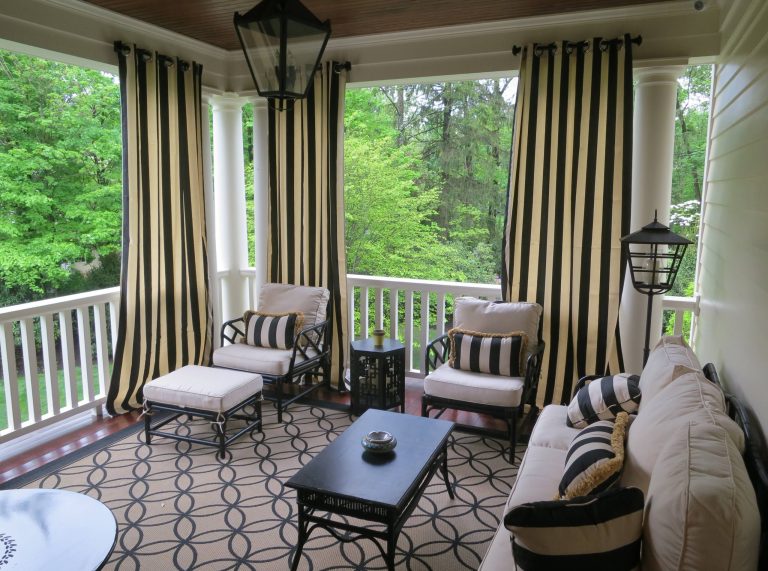 Inspiration for a mid-sized timeless side porch remodel in New York with a roof extension by Anthony James Master Builders, LLC | Outdoor Photos | Porch | Landscaping | Landscape Design | Outdoor Living Space | Porch Design Ideas | Outdoor Living Space Ideas | Backyard Design