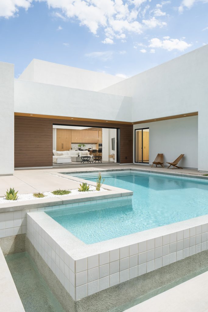 Inspiration for a modern pool remodel in Phoenix