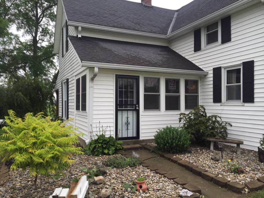 Inspiration for a modern porch remodel in Indianapolis by Son Shine Home Services, LLC | Outdoor Photos | Porch | Landscaping | Landscape Design | Outdoor Living Space | Porch Design Ideas | Outdoor Living Space Ideas | Backyard Design