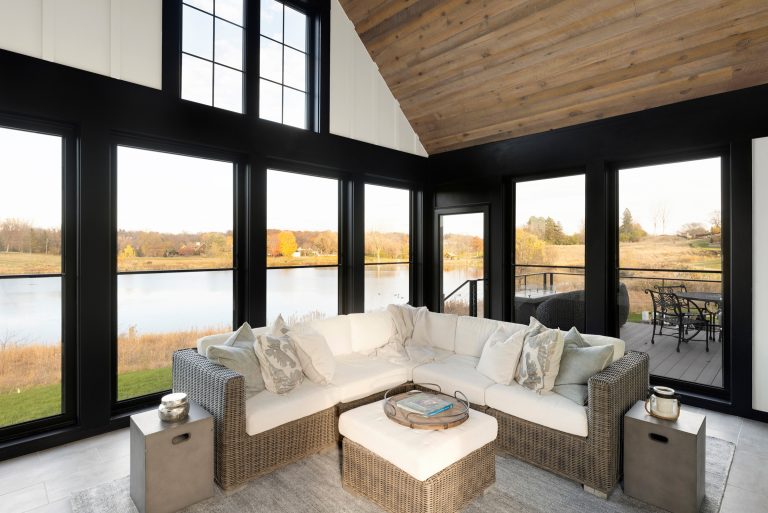 Inspiration for a modern porch remodel in Minneapolis by Treya, LLC | Outdoor Photos | Porch | Landscaping | Landscape Design | Outdoor Living Space | Porch Design Ideas | Outdoor Living Space Ideas | Backyard Design