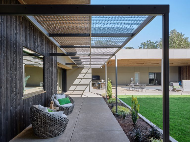 Inspiration for a modern porch remodel in Portland by Eric Meglasson, Architect | Outdoor Photos | Porch | Landscaping | Landscape Design | Outdoor Living Space | Porch Design Ideas | Outdoor Living Space Ideas | Backyard Design