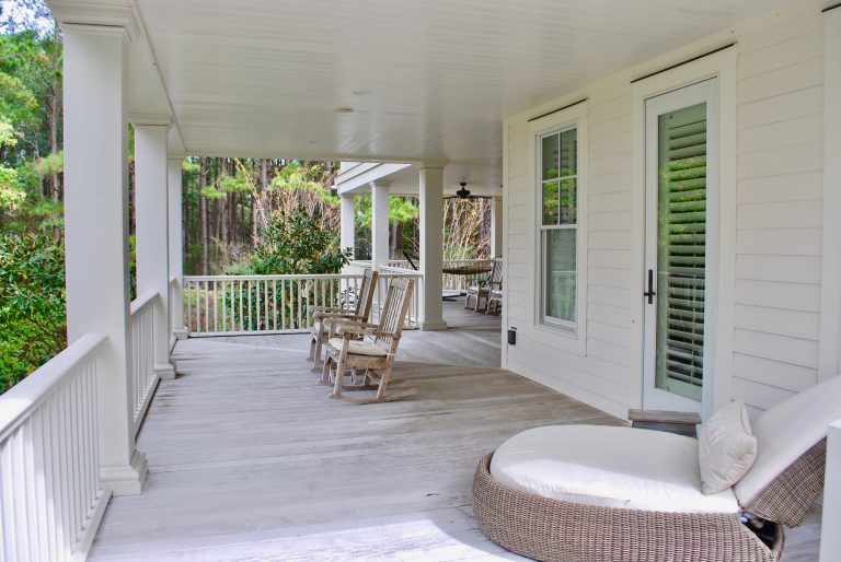 Inspiration for a porch remodel in Charleston by DNW Design | Outdoor Photos | Porch | Landscaping | Landscape Design | Outdoor Living Space | Porch Design Ideas | Outdoor Living Space Ideas | Backyard Design