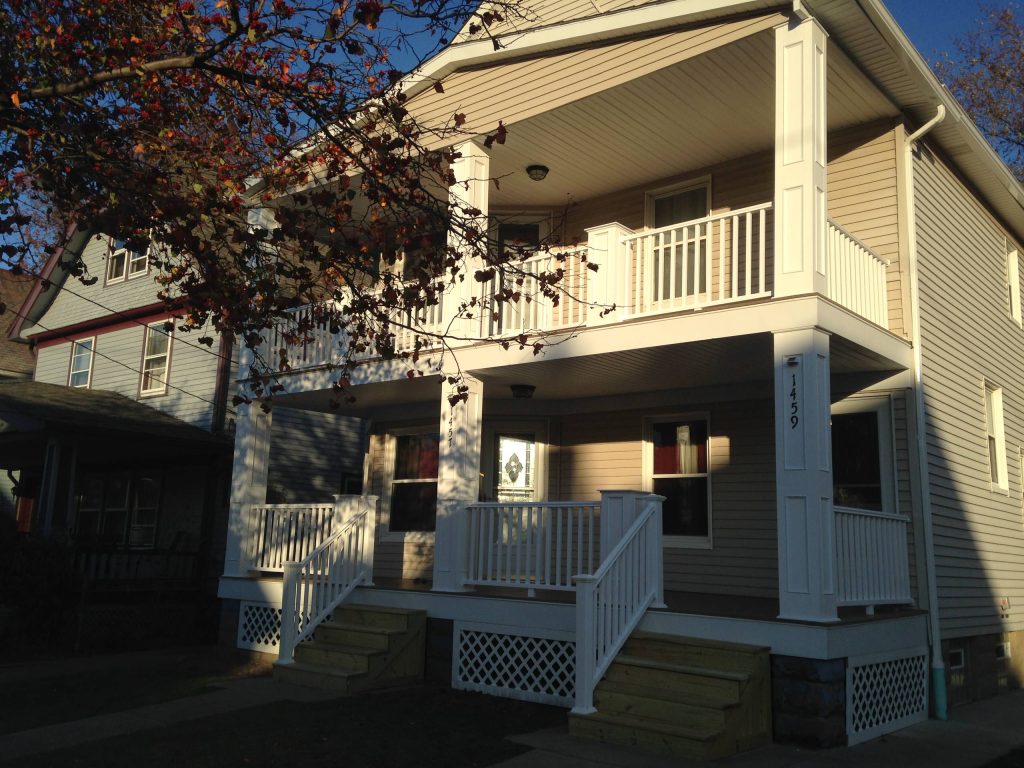 Inspiration for a porch remodel in Cleveland by Mendrea Construction, LLC | Outdoor Photos | Porch | Landscaping | Landscape Design | Outdoor Living Space | Porch Design Ideas | Outdoor Living Space Ideas | Backyard Design