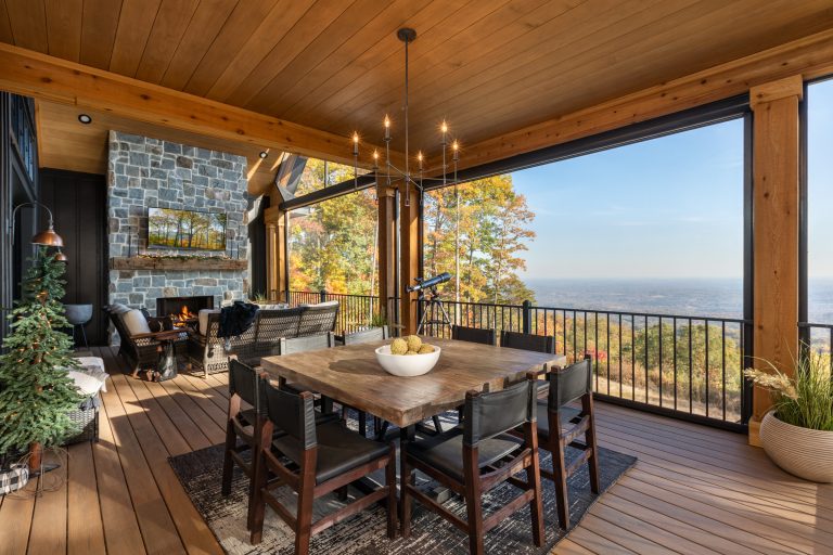 Inspiration for a rustic deck remodel in Other