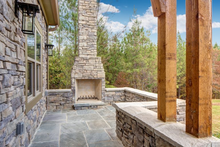 Inspiration for a rustic porch remodel in Birmingham by Chestnut Design Studio | Outdoor Photos | Porch | Landscaping | Landscape Design | Outdoor Living Space | Porch Design Ideas | Outdoor Living Space Ideas | Backyard Design