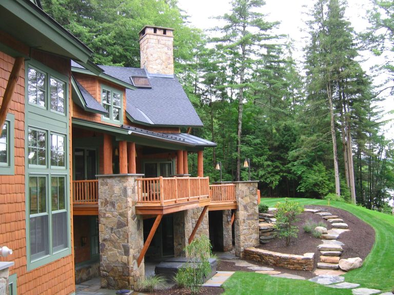Inspiration for a rustic porch remodel in Burlington by Tobias Gabranski / Architecture / Vt | Outdoor Photos | Porch | Landscaping | Landscape Design | Outdoor Living Space | Porch Design Ideas | Outdoor Living Space Ideas | Backyard Design