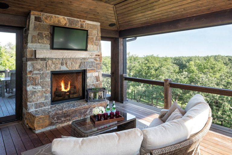 Inspiration for a rustic porch remodel in Minneapolis by Sunspace Twin Cities | Outdoor Photos | Porch | Landscaping | Landscape Design | Outdoor Living Space | Porch Design Ideas | Outdoor Living Space Ideas | Backyard Design