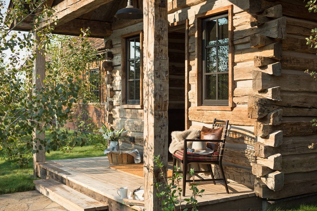 Inspiration for a rustic porch remodel in Other with decking and a roof extension by | Outdoor Photos | Porch | Landscaping | Landscape Design | Outdoor Living Space | Porch Design Ideas | Outdoor Living Space Ideas | Backyard Design