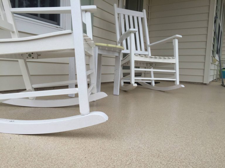 Inspiration for a small modern concrete screened-in porch remodel in Other by User | Outdoor Photos | Porch | Landscaping | Landscape Design | Outdoor Living Space | Porch Design Ideas | Outdoor Living Space Ideas | Backyard Design