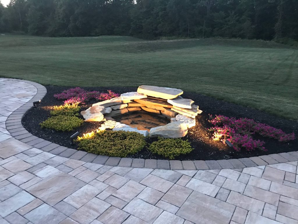 Inspiration for a small transitional concrete paver porch remodel in Cleveland by Construction Sound Integration | Outdoor Photos | Porch | Landscaping | Landscape Design | Outdoor Living Space | Porch Design Ideas | Outdoor Living Space Ideas | Backyard Design