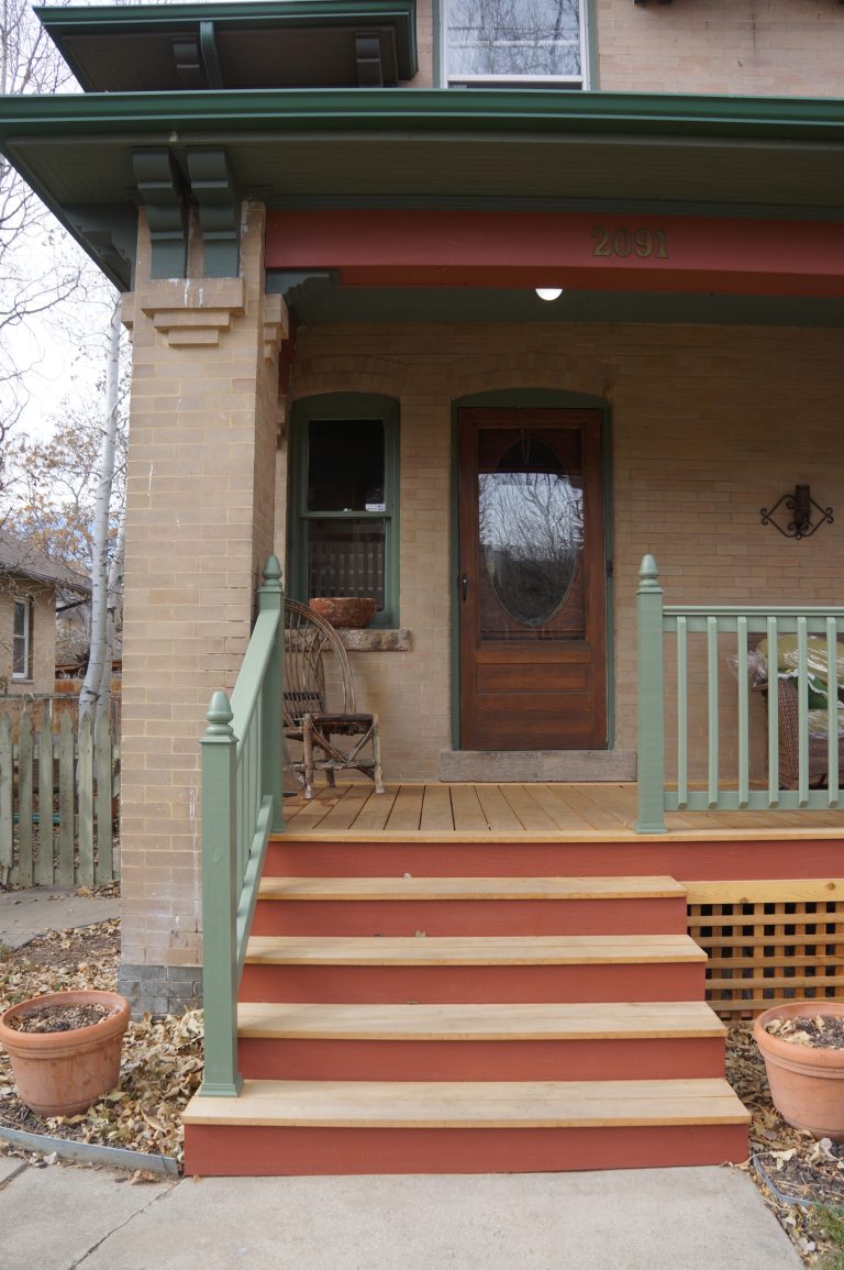 Inspiration for a small victorian porch remodel in Denver with decking and a roof extension by Prolithic Designs | Outdoor Photos | Porch | Landscaping | Landscape Design | Outdoor Living Space | Porch Design Ideas | Outdoor Living Space Ideas | Backyard Design