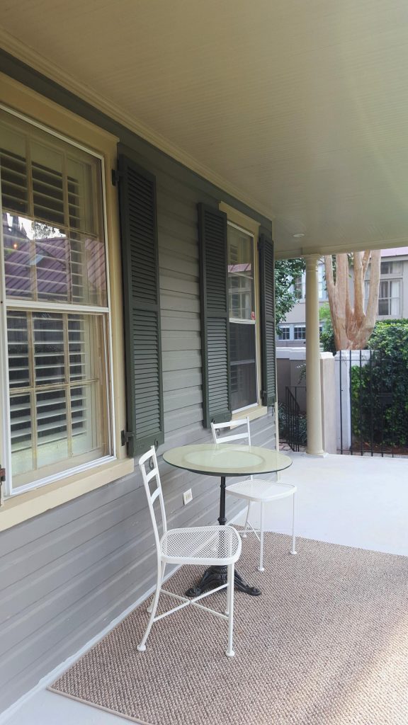 Inspiration for a timeless front porch remodel in Charleston with a roof extension by Cannon Contracting | Outdoor Photos | Porch | Landscaping | Landscape Design | Outdoor Living Space | Porch Design Ideas | Outdoor Living Space Ideas | Backyard Design