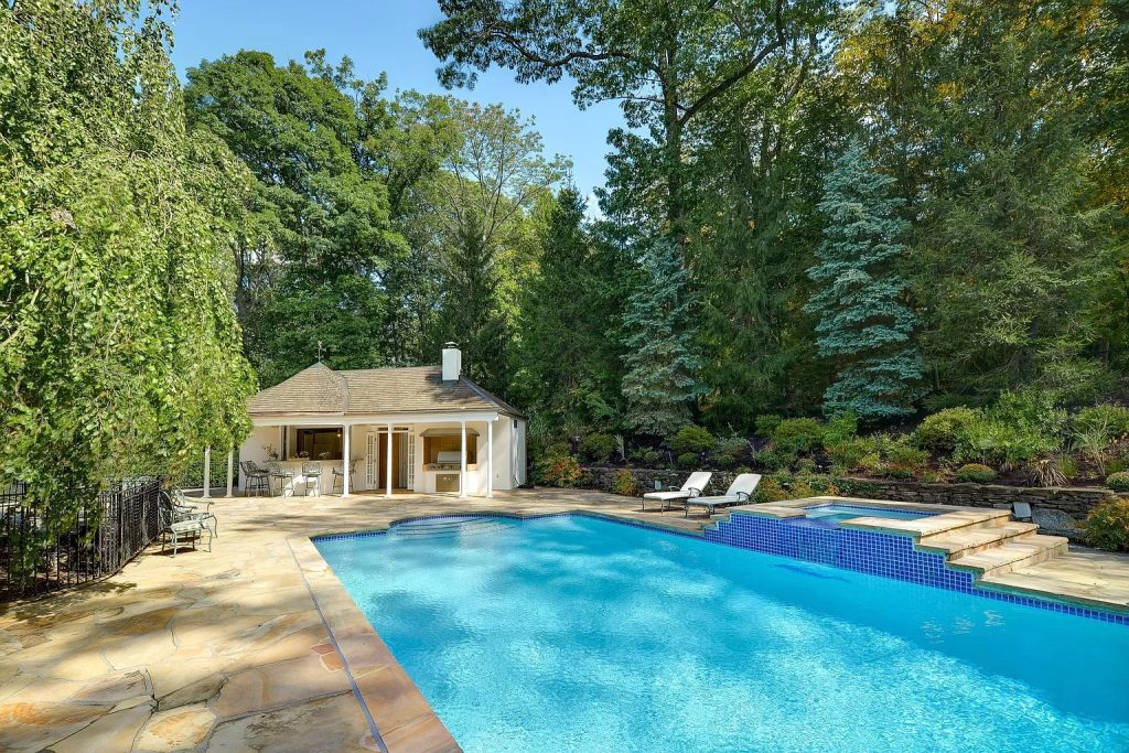 Inspiration for a timeless pool remodel in New York