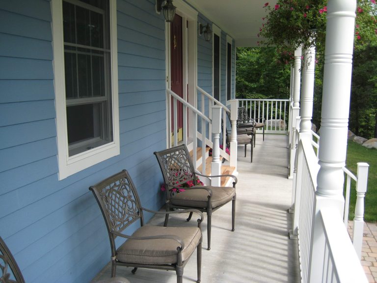 Inspiration for a timeless porch remodel in Portland Maine by Leland Hulst Architectural Services | Outdoor Photos | Porch | Landscaping | Landscape Design | Outdoor Living Space | Porch Design Ideas | Outdoor Living Space Ideas | Backyard Design