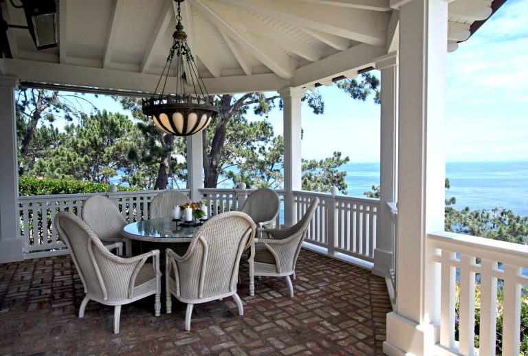 Inspiration for a timeless porch remodel in San Diego by Steigerwald-Dougherty, Inc. | Outdoor Photos | Porch | Landscaping | Landscape Design | Outdoor Living Space | Porch Design Ideas | Outdoor Living Space Ideas | Backyard Design