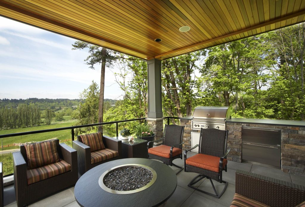 Inspiration for a timeless porch remodel in Seattle by Stackman Custom Homes Inc. | Outdoor Photos | Porch | Landscaping | Landscape Design | Outdoor Living Space | Porch Design Ideas | Outdoor Living Space Ideas | Backyard Design