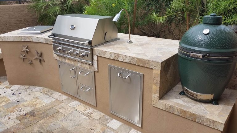 Inspiration for a traditional partial sun backyard concrete paver landscaping in Phoenix for summer.