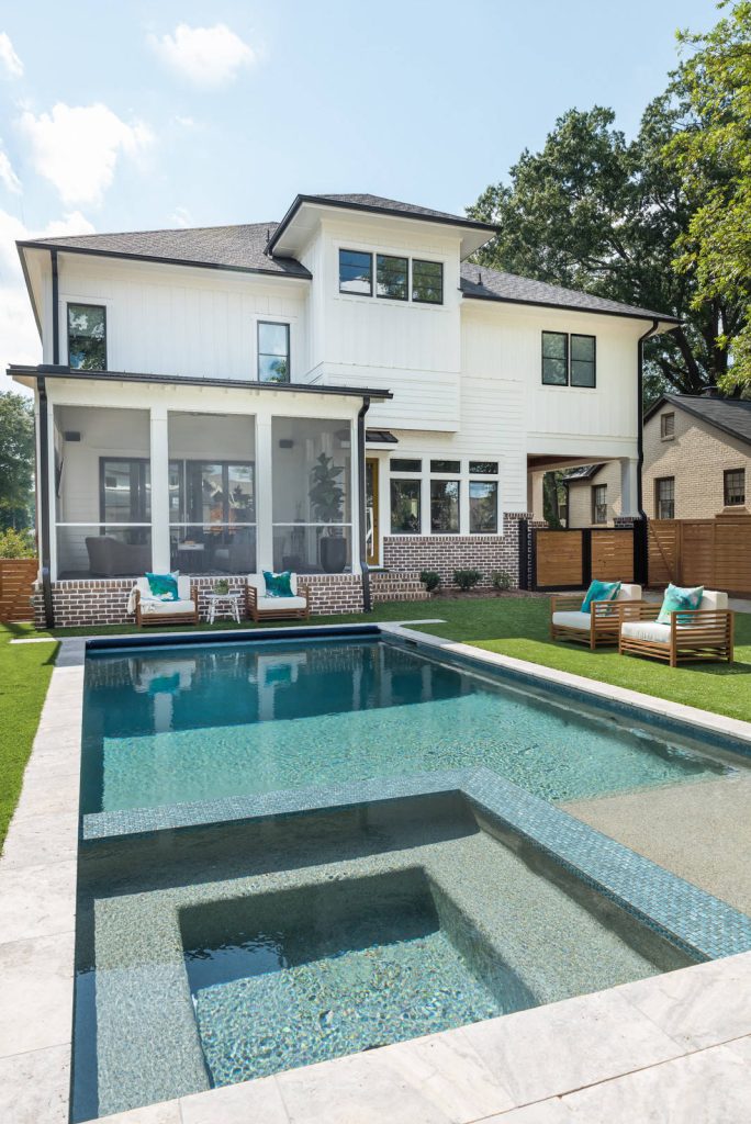 Inspiration for a transitional pool remodel in Charlotte