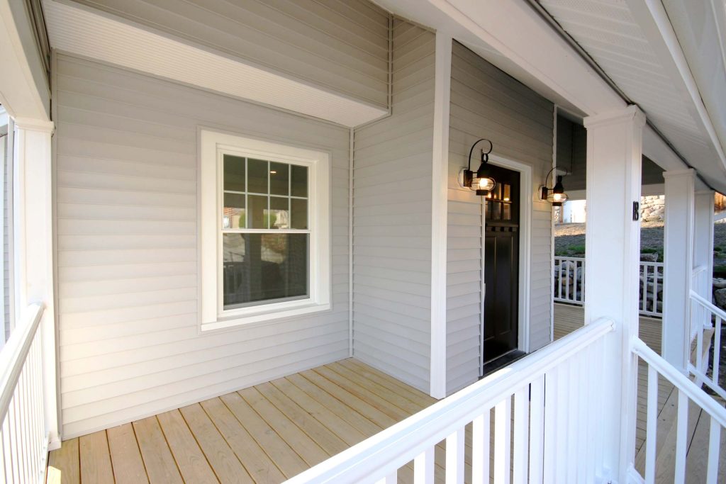 Inspiration for a transitional porch remodel in Boston by ML Spencer Homes | Outdoor Photos | Porch | Landscaping | Landscape Design | Outdoor Living Space | Porch Design Ideas | Outdoor Living Space Ideas | Backyard Design
