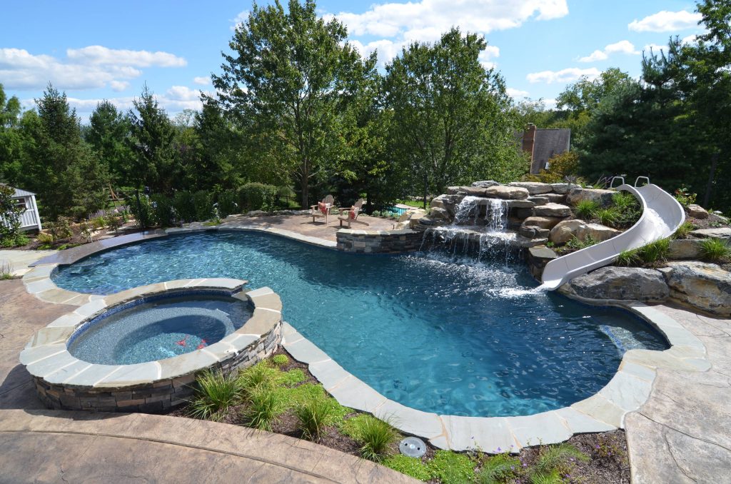 Inspiration for a tropical pool remodel in Philadelphia