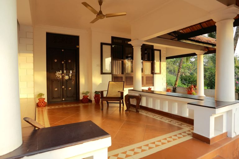 Inspiration for an asian porch remodel in Other by Menon Associates | Outdoor Photos | Porch | Landscaping | Landscape Design | Outdoor Living Space | Porch Design Ideas | Outdoor Living Space Ideas | Backyard Design