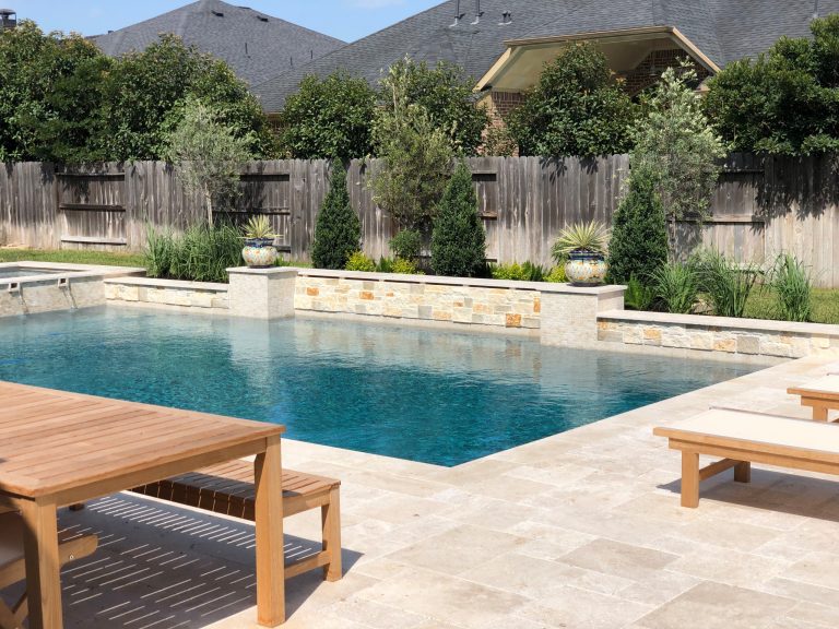 Inspiration for an eclectic pool remodel in Houston