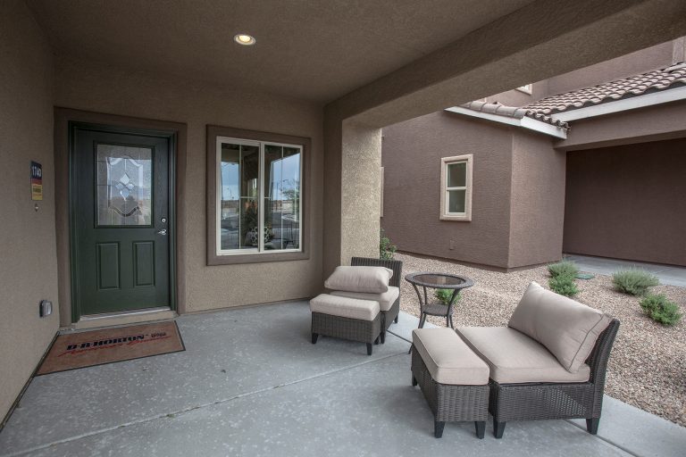 Inspiration for an eclectic porch remodel in Las Vegas by Design Source Interiors Las Vegas | Outdoor Photos | Porch | Landscaping | Landscape Design | Outdoor Living Space | Porch Design Ideas | Outdoor Living Space Ideas | Backyard Design