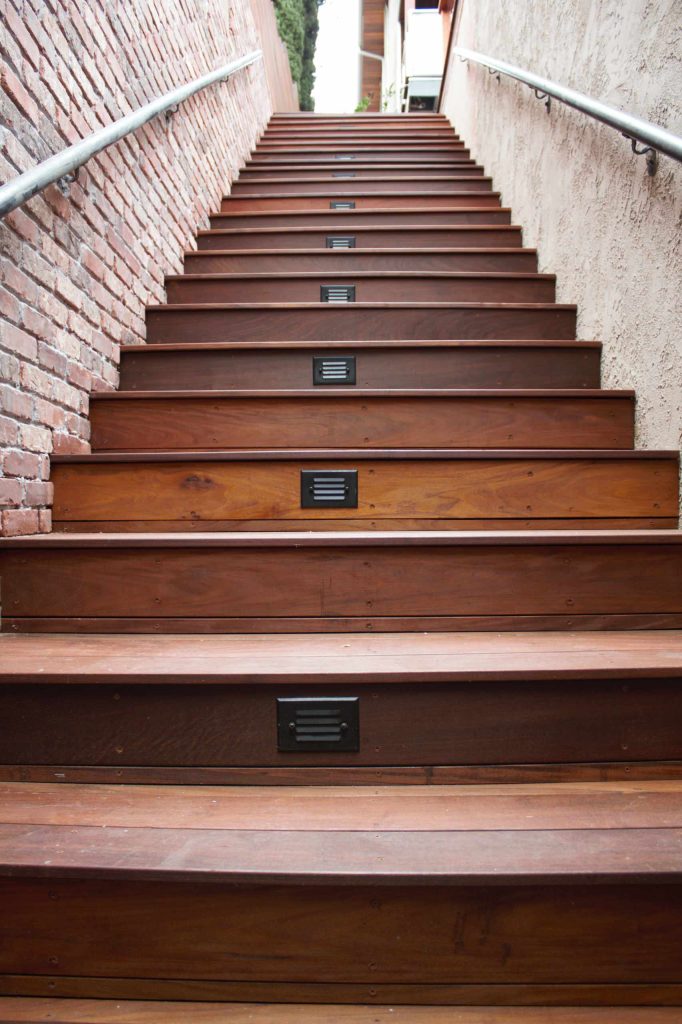 Ipe deck on existing concrete deck.