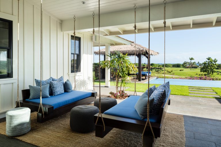 Island style porch idea in Hawaii by drew murphy, general contractor & designer | Outdoor Photos | Porch | Landscaping | Landscape Design | Outdoor Living Space | Porch Design Ideas | Outdoor Living Space Ideas | Backyard Design