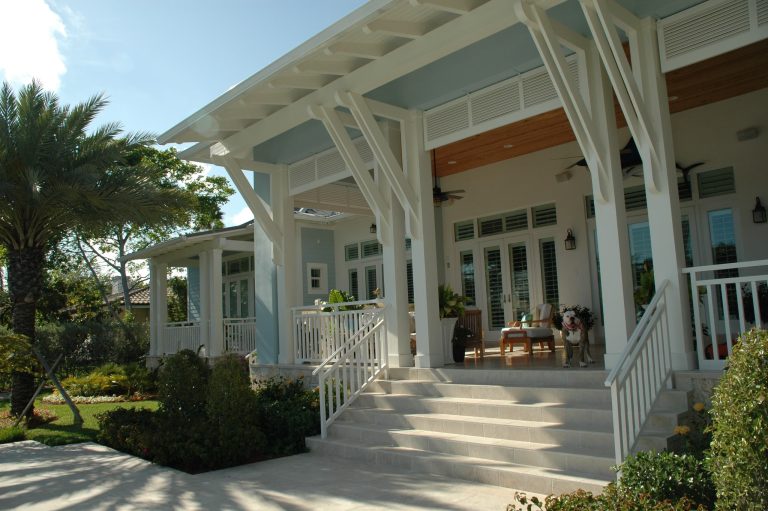 Island style porch idea in Miami by W. Christian Busk, ASLA Landscape Architect | Outdoor Photos | Porch | Landscaping | Landscape Design | Outdoor Living Space | Porch Design Ideas | Outdoor Living Space Ideas | Backyard Design