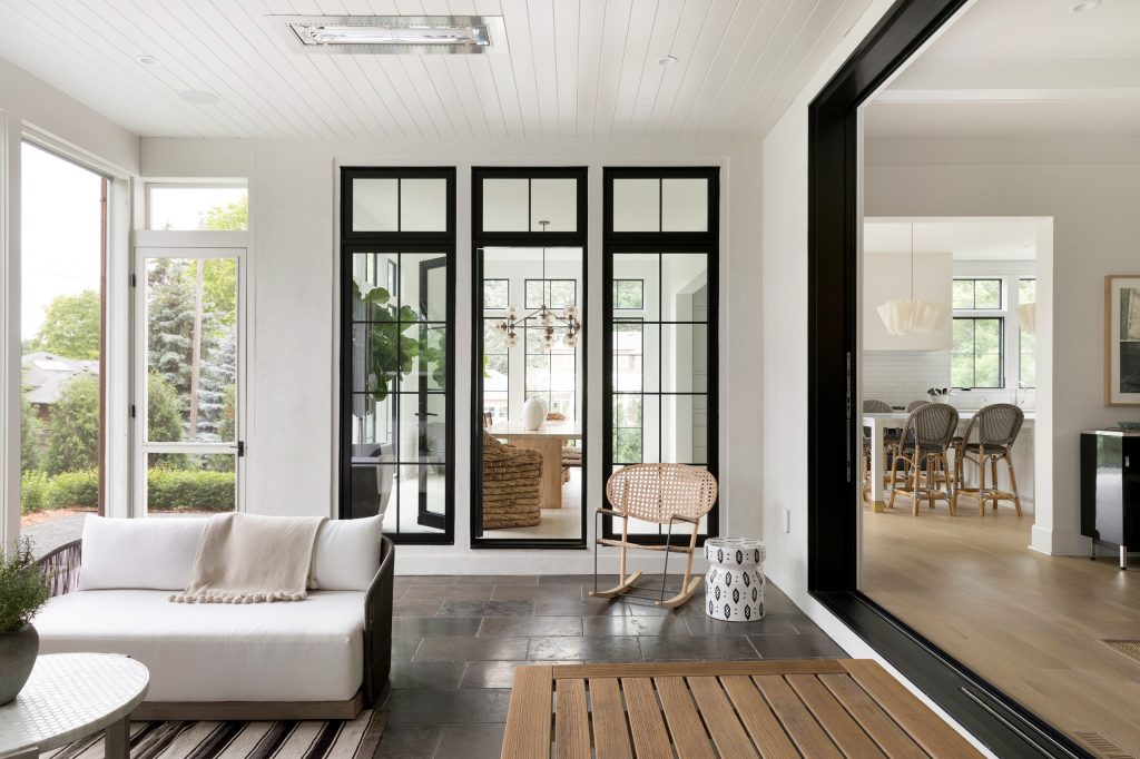 Janet Gridley interior design, screened porch,