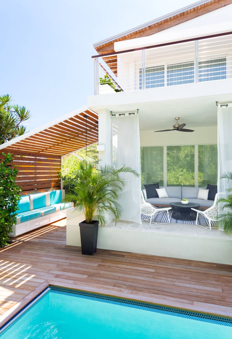 Project Feature in: Luxe Magazine & Luxury Living Brickell

From skiing in the Swiss Alps to water sports in Key Biscayne, a relocation for a Chilean couple with three small children was a sea change. “They’re probably the most opposite places in the world,” says the husband about moving
from Switzerland to Miami. The couple fell in love with a tropical modern house in Key Biscayne with architecture by Marta Zubillaga and Juan Jose Zubillaga of Zubillaga Design. The white-stucco home with horizontal planks of red cedar had them at hello due to the open interiors kept bright and airy with limestone and marble plus an abundance of windows. “The light,” the husband says, “is something we loved.”
While in Miami on an overseas trip, the wife met with designer Maite Granda, whose style she had seen and liked online. For their interview, the homeowner brought along a photo book she created that essentially offered a roadmap to their family with profiles, likes, sports, and hobbies to navigate through the design. They immediately clicked, and Granda’s passion for designing children’s rooms was a value-added perk that the mother of three appreciated. “She painted a picture for me of each of the kids,” recalls Granda. “She said, ‘My boy is very creative—always building; he loves Legos. My oldest girl is very artistic— always dressing up in costumes, and she likes to sing. And the little one—we’re still discovering her personality.’”

To read more visit:
https://maitegranda.com/wp-content/uploads/2017/01/LX_MIA11_HOM_Maite_12.compressed.pdf

Rolando Diaz by Interiors by Maite Granda | Pool design | Pool Contracting | Swimming Pool Ideas | Swimming Pool Design Ideas
