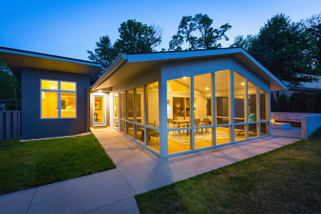 Laramie Residence - Screened porch Ross Van Pelt Photography