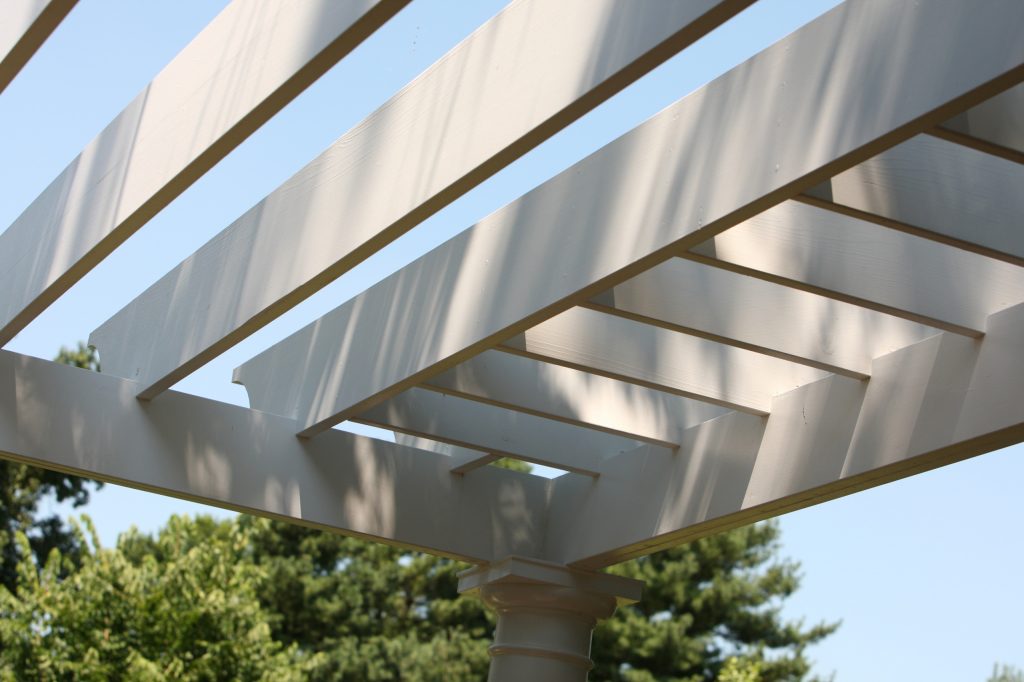 Large classic back porch idea in Louisville with a pergola by Crawford Builders | Outdoor Photos | Porch | Landscaping | Landscape Design | Outdoor Living Space | Porch Design Ideas | Outdoor Living Space Ideas | Backyard Design