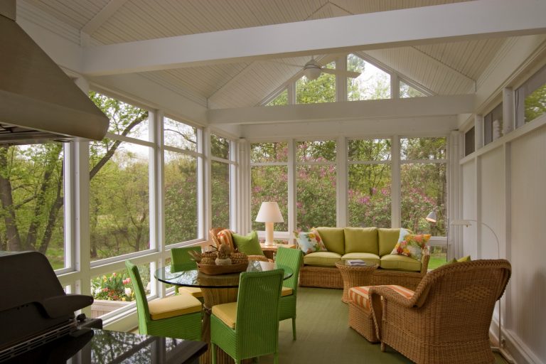 Large elegant back porch photo in Minneapolis with decking and a roof extension by Quigley Architects | Outdoor Photos | Porch | Landscaping | Landscape Design | Outdoor Living Space | Porch Design Ideas | Outdoor Living Space Ideas | Backyard Design