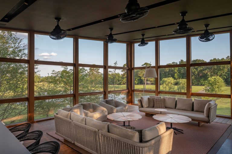 Large trendy porch idea in Other by Sage Custom | Outdoor Photos | Porch | Landscaping | Landscape Design | Outdoor Living Space | Porch Design Ideas | Outdoor Living Space Ideas | Backyard Design