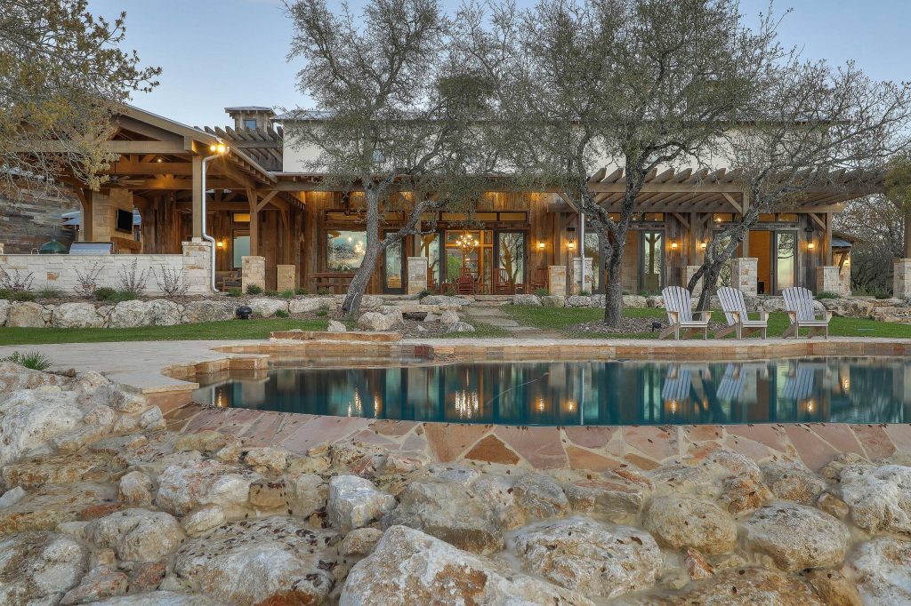 Lauren Keller | Luxury Real Estate Services, LLC Reclaimed Barnwood Siding - https://www.woodco.com/products/wheaton-wallboard/ by WoodCo | Outdoor Photos | Porch | Landscaping | Landscape Design | Outdoor Living Space | Porch Design Ideas | Outdoor Living Space Ideas | Backyard Design