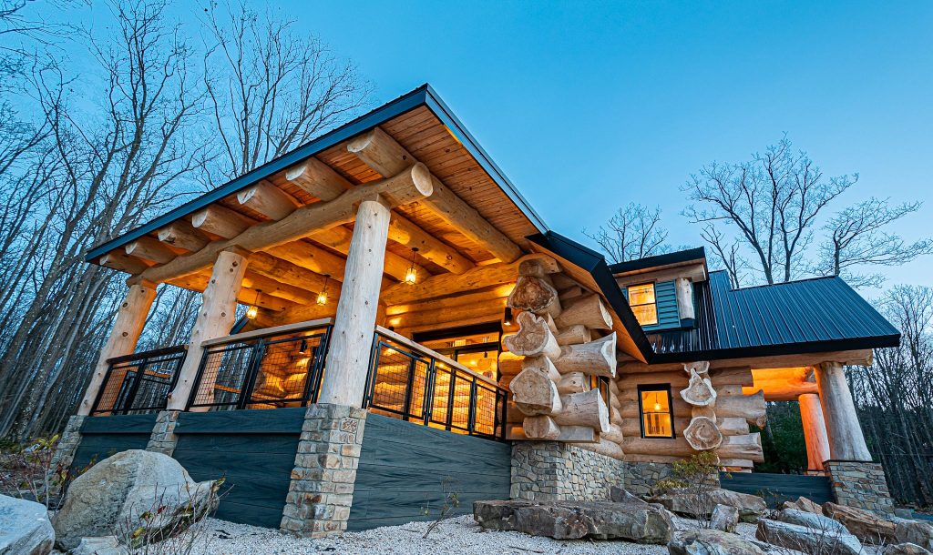 Log home at deep creek lake