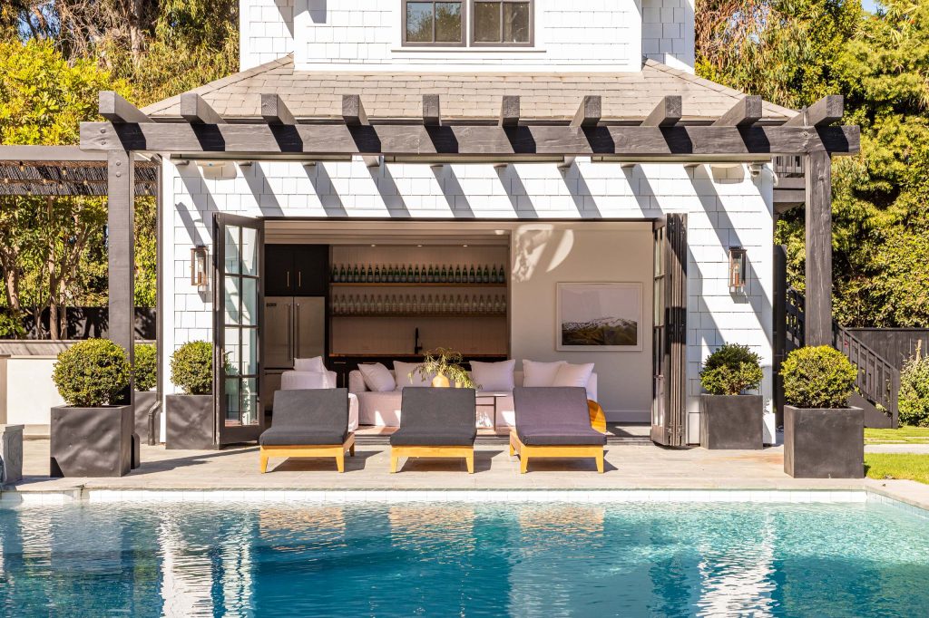 Malibu, California traditional coastal home. Architecture by Burdge Architects. Recently reimagined by Saffron Case Homes.