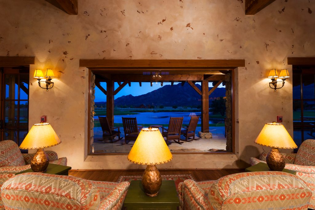 Mid-sized classic stone back porch idea in Phoenix with a pergola by ADORN Interiors | Outdoor Photos | Porch | Landscaping | Landscape Design | Outdoor Living Space | Porch Design Ideas | Outdoor Living Space Ideas | Backyard Design
