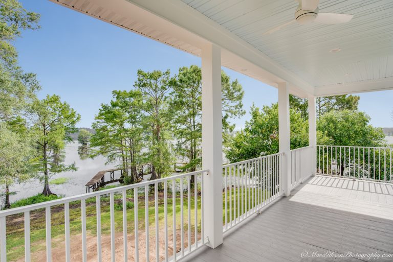 Mid-sized country front porch photo in New Orleans by JL Builders, LLC | Outdoor Photos | Porch | Landscaping | Landscape Design | Outdoor Living Space | Porch Design Ideas | Outdoor Living Space Ideas | Backyard Design