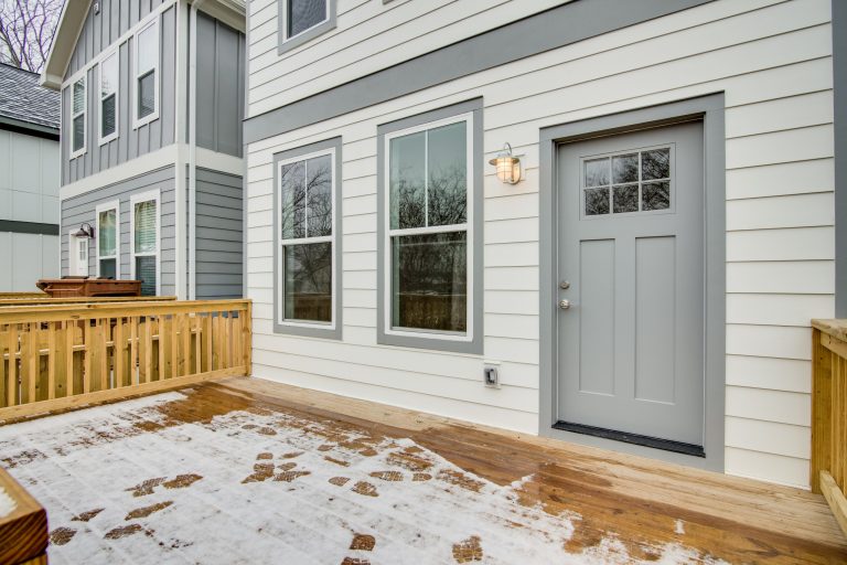 Mid-sized elegant back porch photo in Nashville with decking by White Pines Building Group | Outdoor Photos | Porch | Landscaping | Landscape Design | Outdoor Living Space | Porch Design Ideas | Outdoor Living Space Ideas | Backyard Design