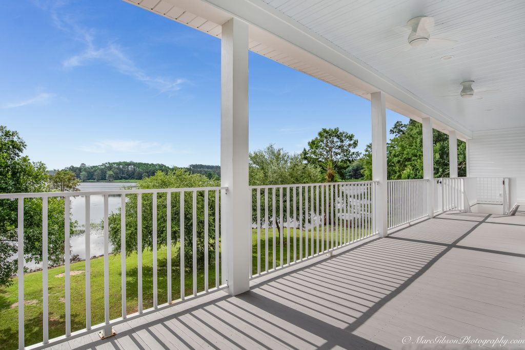 Mid-sized farmhouse front porch idea in New Orleans by JL Builders, LLC | Outdoor Photos | Porch | Landscaping | Landscape Design | Outdoor Living Space | Porch Design Ideas | Outdoor Living Space Ideas | Backyard Design