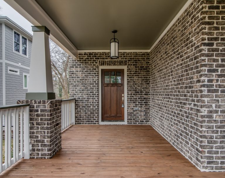 Mid-sized transitional porch photo in Nashville by Marilyn Hill Interiors | Outdoor Photos | Porch | Landscaping | Landscape Design | Outdoor Living Space | Porch Design Ideas | Outdoor Living Space Ideas | Backyard Design